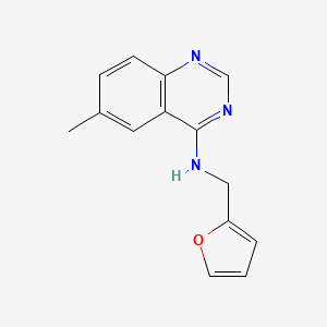 molecular formula C14H13N3O B5582931 N-(furan-2-ylmethyl)-6-methylquinazolin-4-amine 