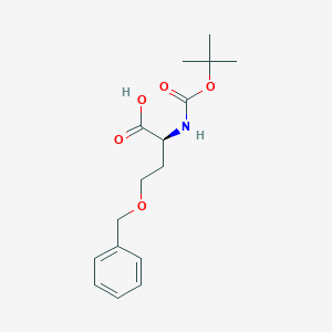 molecular formula C18H25NO6 B558297 (S)-4-(Benzyloxy)-2-((tert-butoxycarbonyl)amino)butanoic acid CAS No. 59408-74-1