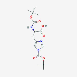 molecular formula C16H25N3O6 B558304 Boc-His(Boc)-OH CAS No. 20866-46-0