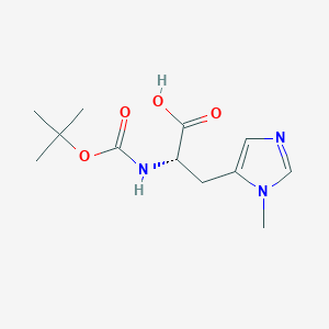molecular formula C12H19N3O4 B558305 Boc-his(3-ME)-OH CAS No. 61070-22-2