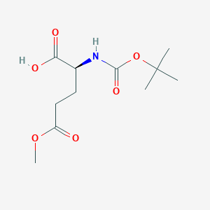 molecular formula C11H19NO6 B558311 (S)-2-((tert-butoxycarbonyl)amino)-5-methoxy-5-oxopentanoic acid CAS No. 45214-91-3