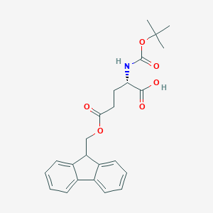 molecular formula C24H27NO6 B558317 Boc-glu(ofm)-oh CAS No. 123417-18-5