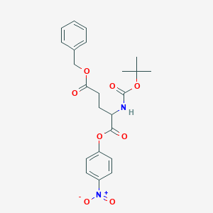 molecular formula C23H26N2O8 B558327 Boc-Glu(OBzl)-ONp CAS No. 7536-59-6