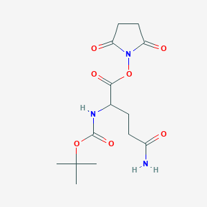 molecular formula C14H21N3O7 B558328 Boc-Gln-OSu CAS No. 18800-78-7