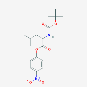 molecular formula C17H24N2O6 B558331 Boc-Leu-ONp CAS No. 3350-19-4