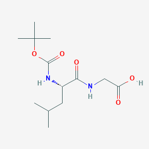 molecular formula C13H24N2O5 B558332 (tert-Butoxycarbonyl)-L-leucylglycine CAS No. 32991-17-6