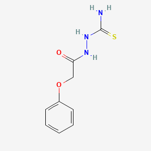 molecular formula C9H11N3O2S B5583347 [(2-Phenoxyacetyl)amino]thiourea 