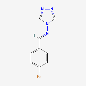 molecular formula C9H7BrN4 B5583365 N-(4-bromobenzylidene)-4H-1,2,4-triazol-4-amine CAS No. 32787-79-4