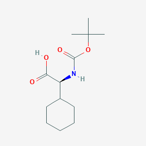 molecular formula C13H23NO4 B558347 N-(tert-Butoxycarbonyl)-L-cyclohexylglycine CAS No. 109183-71-3
