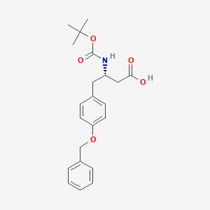 molecular formula C22H27NO5 B558351 Boc-L-beta-homotyrosine(OBzl) CAS No. 126825-16-9
