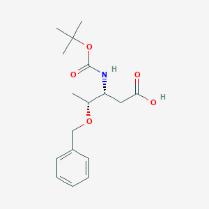 molecular formula C17H25NO5 B558353 (3R,4R)-4-(Benzyloxy)-3-((tert-butoxycarbonyl)amino)pentanoic acid CAS No. 254101-11-6