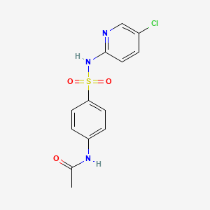 molecular formula C13H12ClN3O3S B5583533 N-{4-[(5-chloropyridin-2-yl)sulfamoyl]phenyl}acetamide 
