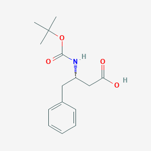 molecular formula C15H21NO4 B558356 (S)-3-(Boc-氨基)-4-苯基丁酸 CAS No. 51871-62-6
