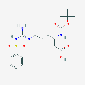 molecular formula C19H30N4O6S B558361 Boc-L-beta-homoarginine(tos) CAS No. 136271-81-3