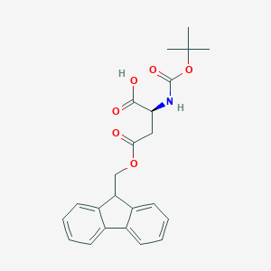 molecular formula C23H25NO6 B558371 Boc-Asp(Ofm)-OH CAS No. 117014-32-1