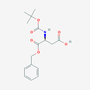 molecular formula C16H21NO6 B558373 Boc-L-aspartic acid 1-benzyl ester CAS No. 30925-18-9