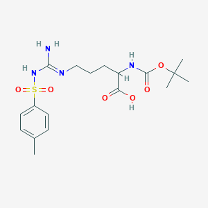 molecular formula C18H28N4O6S B558382 N(alpha)-boc-N(omega)-tosyl-L-arginine CAS No. 13836-37-8