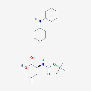 molecular formula C22H40N2O4 B558385 Dicyclohexylamine (S)-2-((tert-butoxycarbonyl)amino)pent-4-enoate CAS No. 143979-15-1