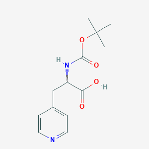 molecular formula C13H18N2O4 B558396 Boc-Ala(4-pyridyl)-OH CAS No. 37535-57-2