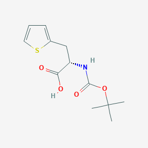 molecular formula C14H21ClN4O4 B558398 (S)-2-((tert-Butoxycarbonyl)amino)-3-(thiophen-2-yl)propanoic acid CAS No. 56675-37-7