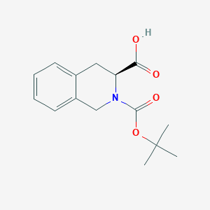 molecular formula C15H18NO4- B558400 Boc-(3S)-1,2,3,4-Tetrahydroisoquinoline-3-carboxylic acid CAS No. 78879-20-6