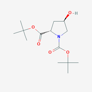 molecular formula C14H25NO5 B558404 (2S,4R)-Di-tert-Butyl 4-hydroxypyrrolidine-1,2-dicarboxylate CAS No. 170850-75-6