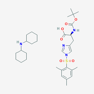 N-cyclohexylcyclohexanamine;(2S)-2-[(2-methylpropan-2-yl)oxycarbonylamino]-3-[1-(2,4,6-trimethylphenyl)sulfonylimidazol-4-yl]propanoic acid