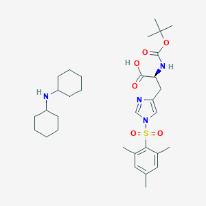 molecular formula C20H27N3O6S · C12H23N B558413 Boc-His(Mts)-OH (dicyclohexylammonium) salt CAS No. 105931-56-4