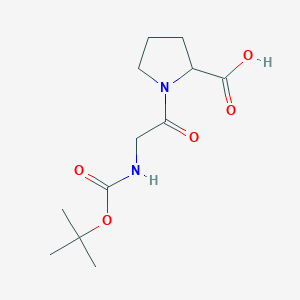 molecular formula C12H20N2O5 B558415 Boc-gly-pro-OH CAS No. 14296-92-5