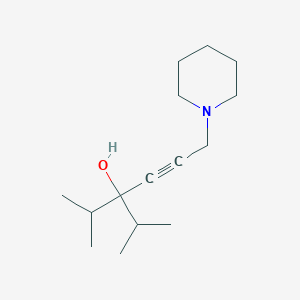 molecular formula C15H27NO B5584163 2-methyl-6-(piperidin-1-yl)-3-(propan-2-yl)hex-4-yn-3-ol 