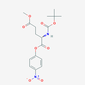 molecular formula C17H22N2O8 B558429 Boc-glu(ome)-onp CAS No. 16947-07-2