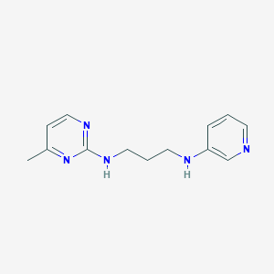 molecular formula C13H17N5 B5584390 (4-methylpyrimidin-2-yl)[3-(pyridin-3-ylamino)propyl]amine 