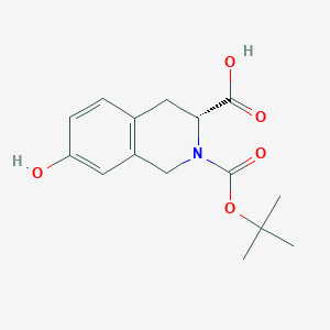 (R)-2-(tert-Butoxycarbonyl)-7-hydroxy-1,2,3,4-tetrahydroisoquinoline-3-carboxylic acid
