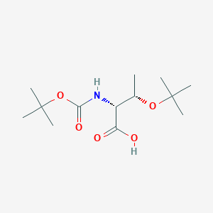molecular formula C13H25NO5 B558443 (2R,3S)-3-(tert-Butoxy)-2-((tert-butoxycarbonyl)amino)butanoic acid CAS No. 201217-86-9