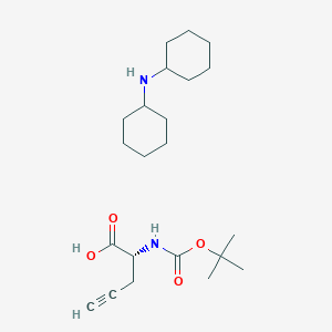 molecular formula C22H38N2O4 B558455 Boc-D-pra-OH dcha CAS No. 63039-47-4