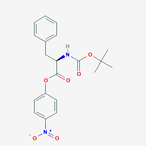 molecular formula C20H22N2O6 B558458 (R)-4-硝基苯基 2-((叔丁氧羰基)氨基)-3-苯基丙酸酯 CAS No. 16159-70-9