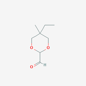 B055846 5-Ethyl-5-methyl-1,3-dioxane-2-carbaldehyde CAS No. 123895-47-6