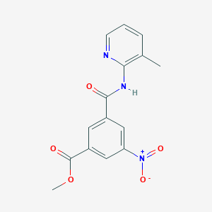molecular formula C15H13N3O5 B5584867 Methyl 3-[(3-methylpyridin-2-yl)carbamoyl]-5-nitrobenzoate 