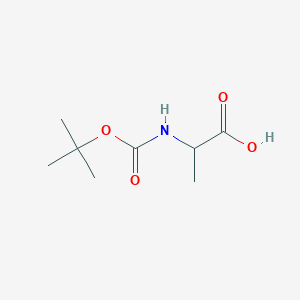 molecular formula C8H15NO4 B558503 2-((tert-Butoxycarbonyl)amino)propanoic acid CAS No. 3744-87-4