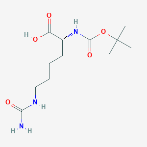 molecular formula C12H23N3O5 B558510 Boc-D-homocitrulline CAS No. 121080-97-5