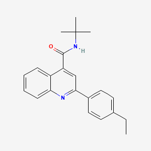 molecular formula C22H24N2O B5585145 N-tert-butyl-2-(4-ethylphenyl)quinoline-4-carboxamide CAS No. 361985-24-2