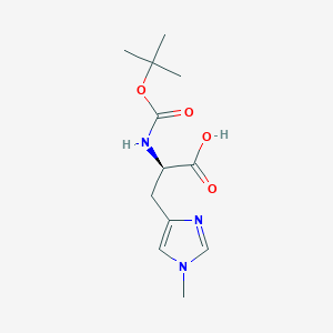 molecular formula C12H19N3O4 B558518 Boc-D-his(1-ME)-OH CAS No. 200871-52-9