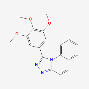 molecular formula C19H17N3O3 B5585181 1-(3,4,5-Trimethoxyphenyl)-[1,2,4]triazolo[4,3-a]quinoline 