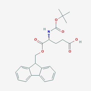 molecular formula C24H27NO6 B558526 Boc-d-glu-ofm CAS No. 214630-10-1