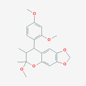8-(2,4-Dimethoxyphenyl)-6-methoxy-6,7-dimethyl-7,8-dihydro-[1,3]dioxolo[4,5-g]chromene