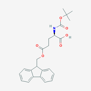 molecular formula C24H27NO6 B558531 Boc-D-Glu(Ofm)-OH CAS No. 123417-20-9