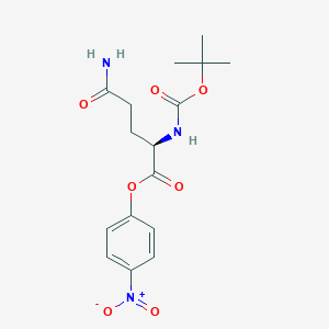 molecular formula C16H21N3O7 B558534 Boc-D-Gln-ONp CAS No. 74086-23-0