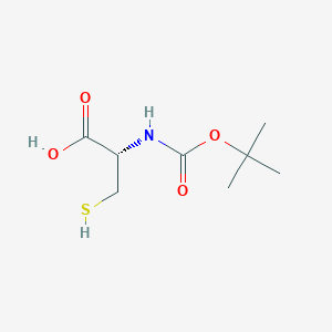 molecular formula C8H15NO4S B558543 (S)-2-((叔丁氧羰基)氨基)-3-巯基丙酸 CAS No. 149270-12-2