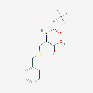molecular formula C15H21NO4S B558546 N-Boc-S-苄基-D-半胱氨酸 CAS No. 102830-49-9