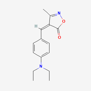 molecular formula C15H18N2O2 B5585471 4-[4-(diethylamino)benzylidene]-3-methyl-5(4H)-isoxazolone 
